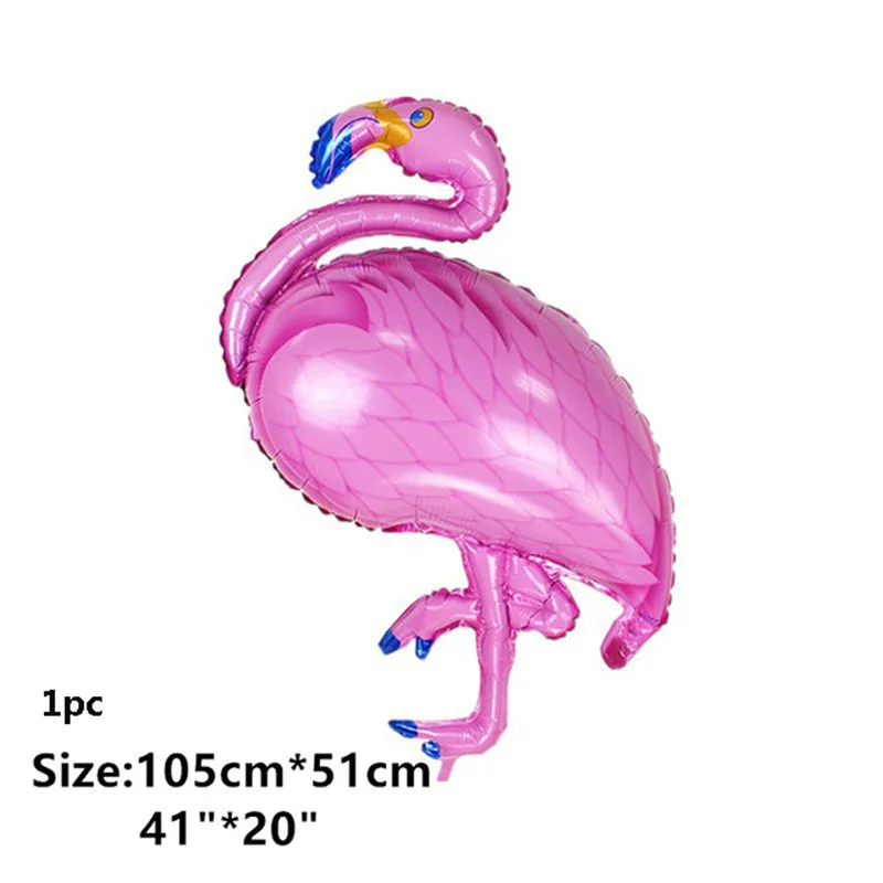 Большой Фламинго воздушные шары фольгированный детский душ надувной баллон гелия с днем рождения свадьбы летней вечеринки украшения - Цвет: Pink