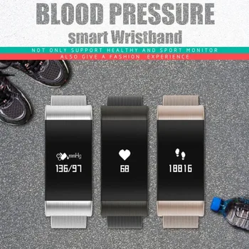 

A66 IP67 Waterproof Smartband Fitness Tracker Pedometer Heart Rate Blood Pressure Monitor Smart Bracelet For Android For IOS