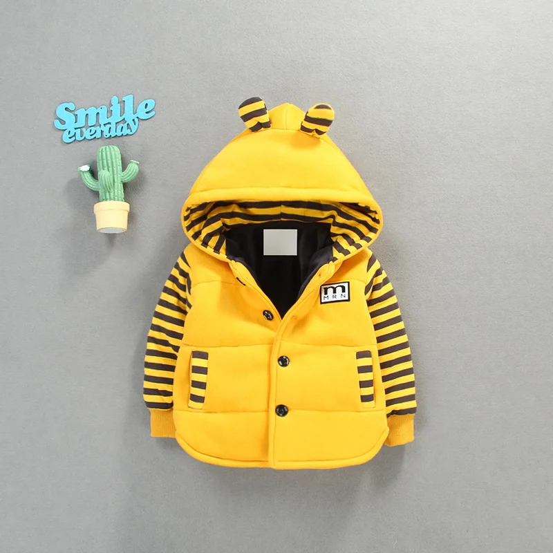 

2019 Autumn Winter New Fashion Children 1-4 years Baby Coat Casual Jackets Girl's Hooded Kids Clothing Baby Warm Jacket