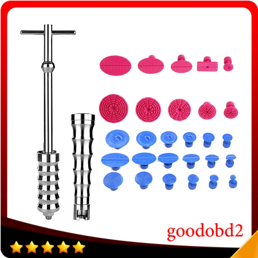 

PDR Tools Dent Removal Paintless Dent Repair Tools Dent Puller Glue Tabs Suction Cup Slide Hammer Hand Tools Set PDR Tool kit