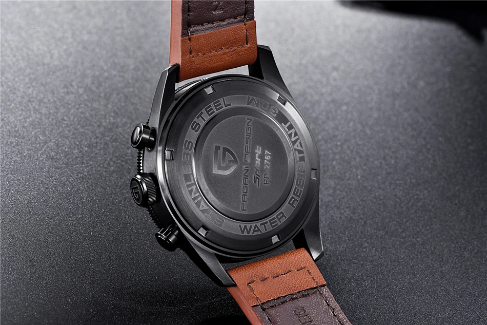 PAGANI Дизайн Роскошный бренд хронограф спортивные мужские часы из нержавеющей стали водонепроницаемые кварцевые часы Relogio Masculino
