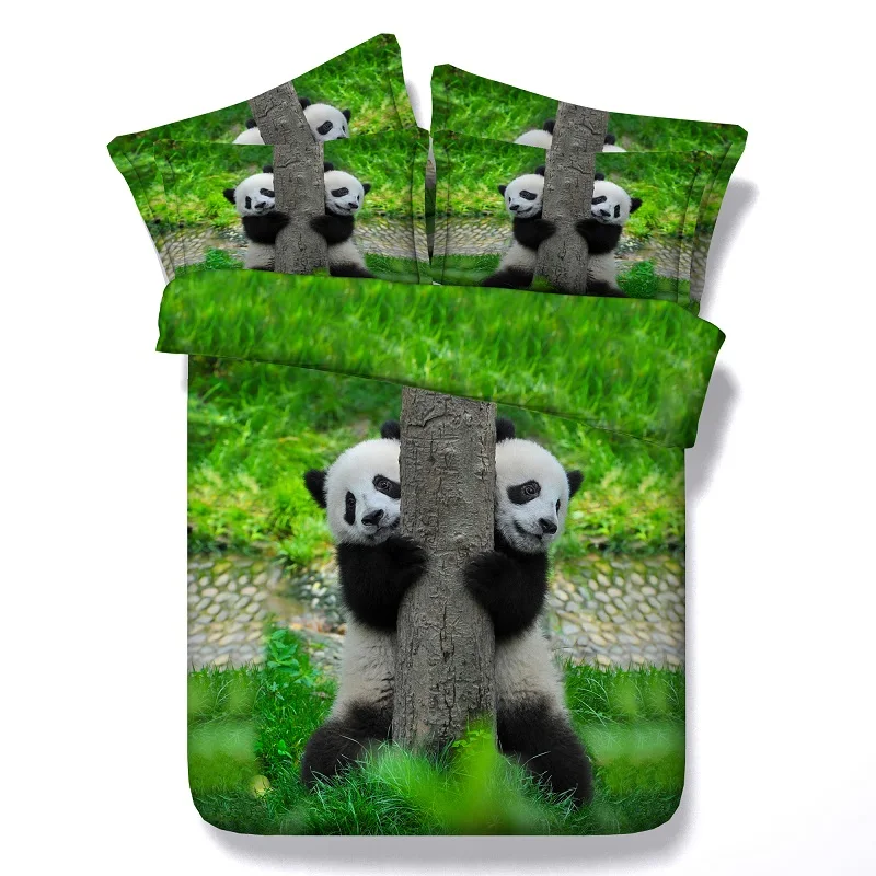 Panda Bedding set 3D Comforter sets duvet covers bed in a