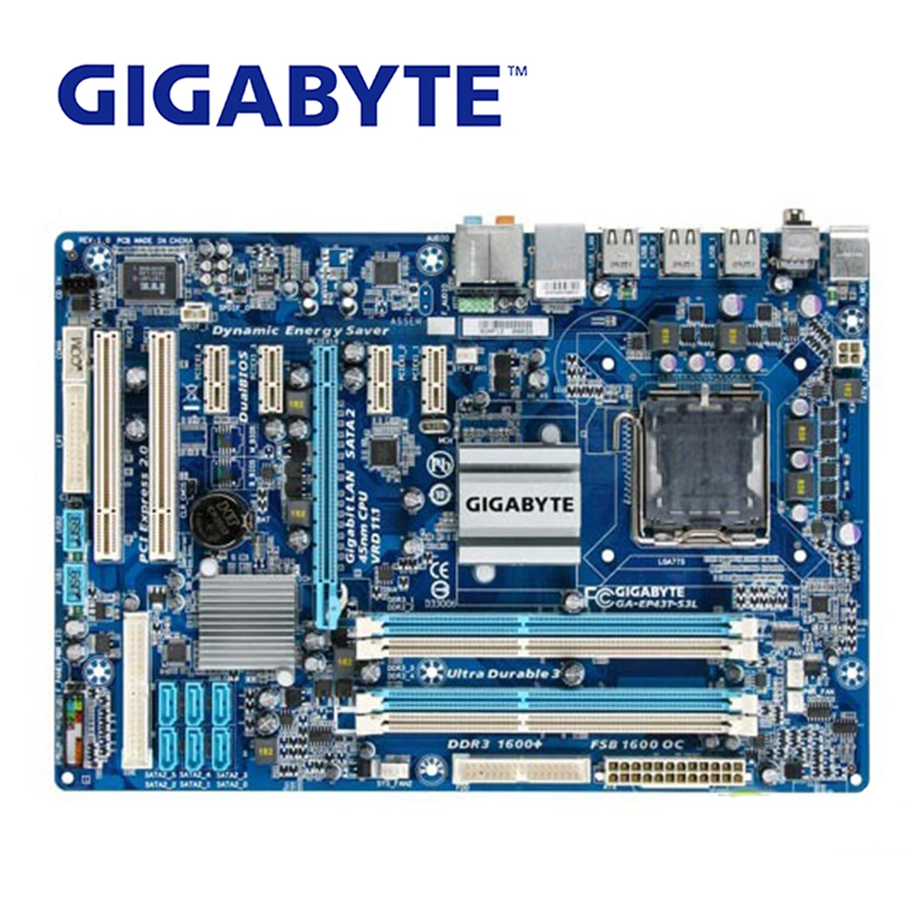 LGA 775 для Intel DDR3 Gigabyte ga-ep43t-s3l 100% Оригинал материнская плата 16G P43 EP43T-S3L Desktop Systemboard используется