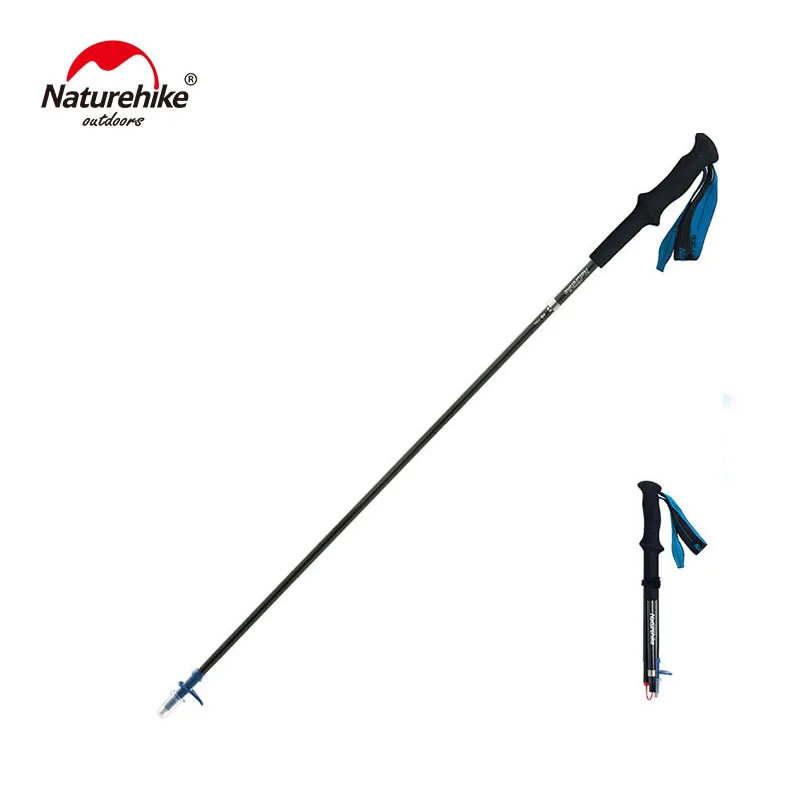 

Naturehike Ultralight 4-sections Foldable Adjustable Trekking Poles Carbon Fiber Walking Hiking Sticks NH18D020-Z