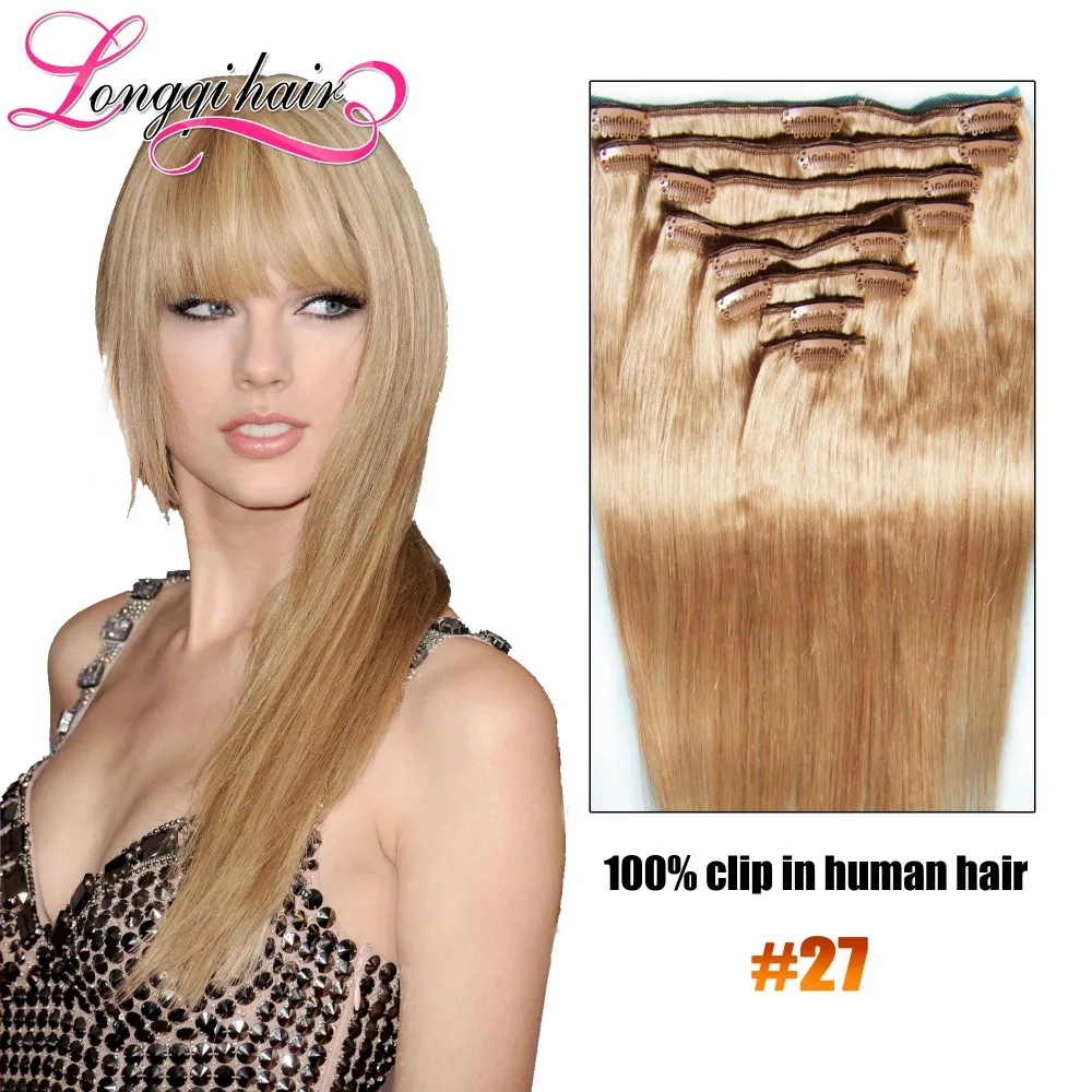2016 Best Selling Virgin Remy Hair 100 Clip In Human Hair