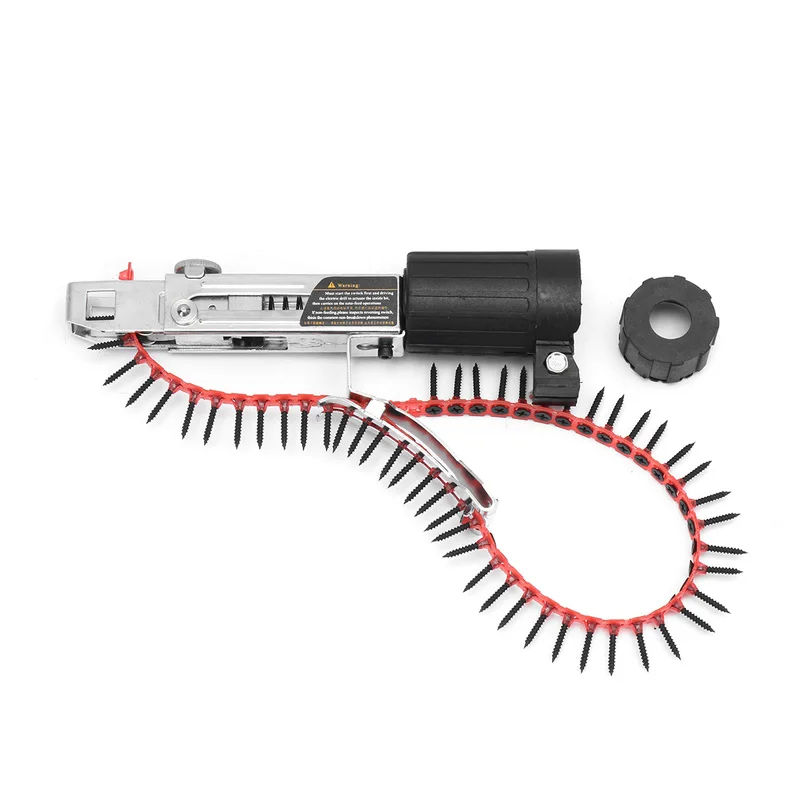 

2018 New Automatic Chain Nail Gun Adapter Screw Gun for Electric Drill Woodworking Tool Cordless Power Drill Attachment