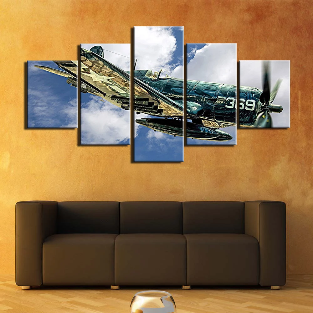 

Modern Posters Canvas Art Prints 5 Pieces Canvas Painting aircraft Wall Pictures Home Living Room Wall Decor