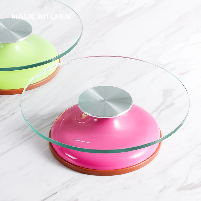  Modern Cake Turntable ABS Plastic Glass Rotating Plate for Make Cake Revolving Stand / Kitchen Acce - 33014213160