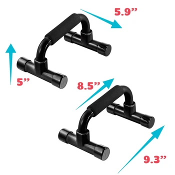 

Super sell-2Pcs Sports Fitness Muscle Exerciser I-Shaped Push-Up Support Frame High-Quality Pvc Foam Prone Support Frame - Sui