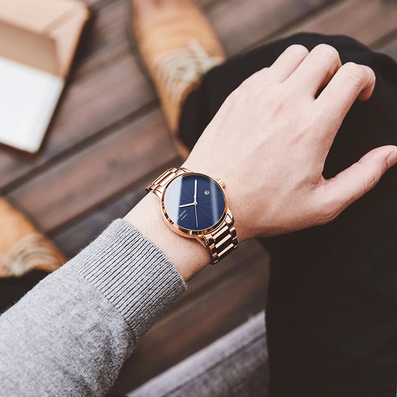 Роскошные мужские механические часы от топ бренда OCHSTIN, розовое золото, полностью стальной браслет, платья, автоматические спортивные часы horloges mannen