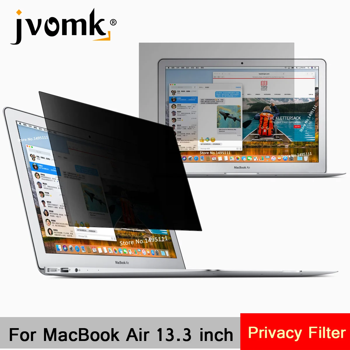 Для Apple MacBook Air 13,3 дюймов(286 мм* 179 мм) Фильтр конфиденциальности ноутбука ноутбук Антибликовая Защитная пленка для экрана