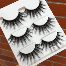 Новая импортная шелк 3D Накладные ресницы природных длинными Крест-накрест Керлинг ресницы сексуальные толстые производительность Макияж ресницы