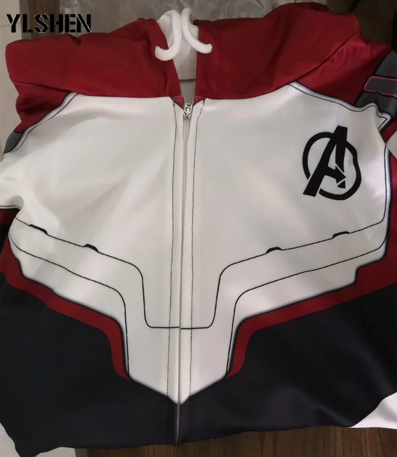2019 Avengers Endgame Jacket Quantum Realm Sweatshirt Advanced Tech Hoodie Cosplay Costumes Superhero Iron Man Cosplay Men Adult