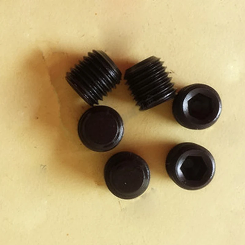 M4x0.5 M5x0.5 M6x0.5/0.75 Flat Point Grub Screw Hex Socket Set Screws