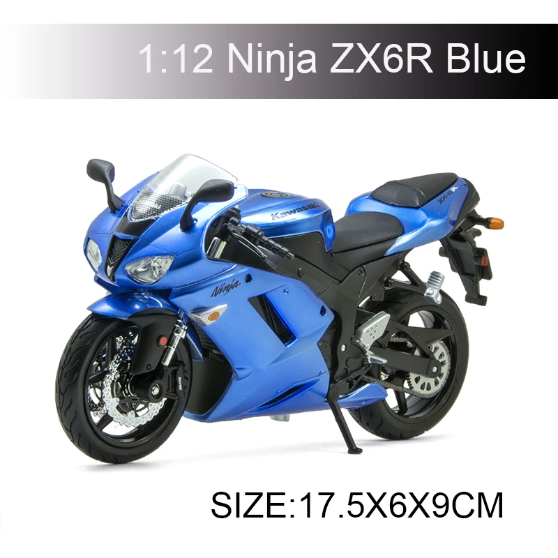 Maisto Kawasaki Ninja ZX6R синий модель мотоцикла 1:12 Масштаб мотоциклов литья под давлением металлический велосипед миниатюрный Race игрушка для
