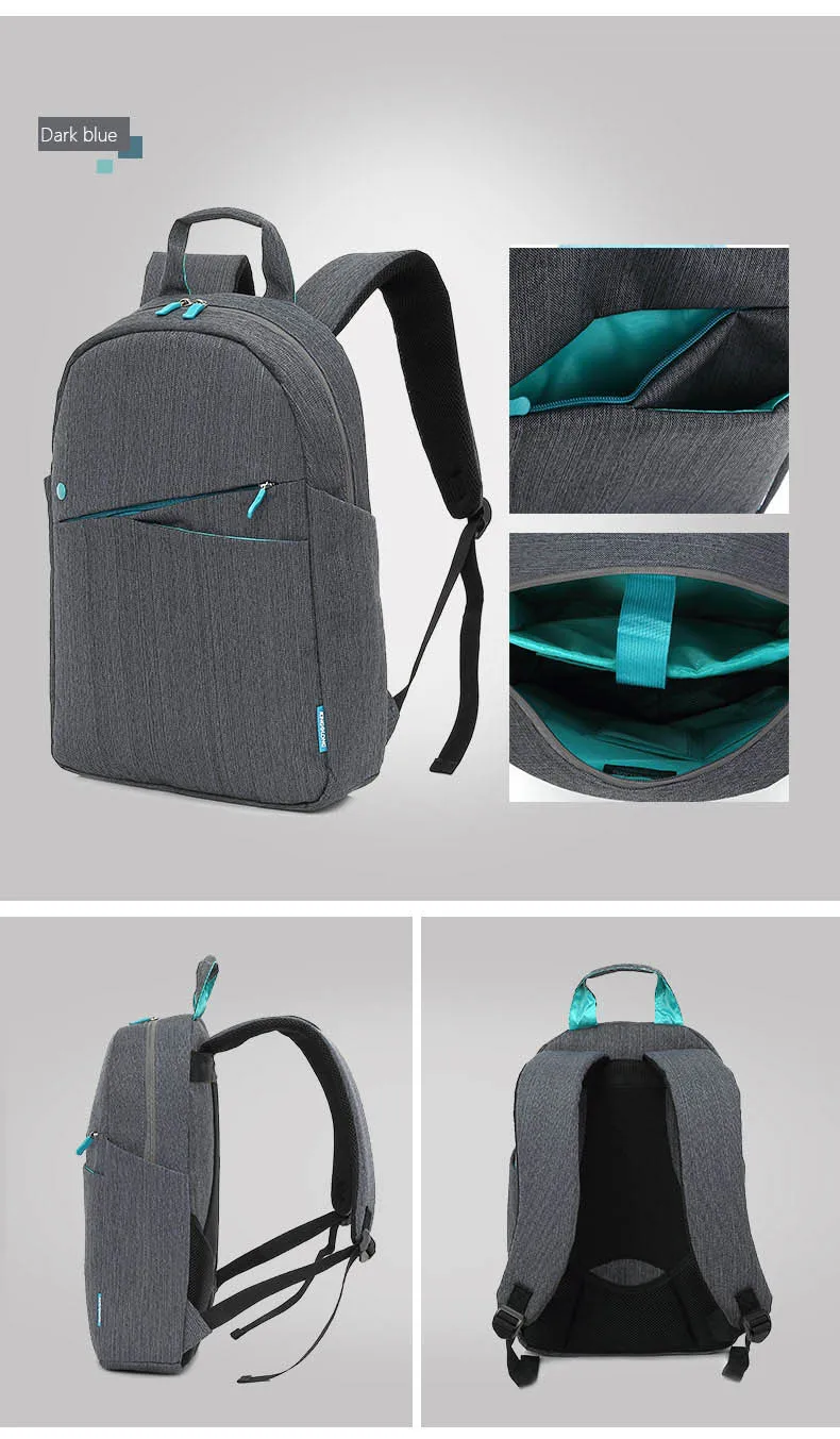 Kingslong Для мужчин рюкзак ноутбук рюкзак 15.6 дюймов компьютер школьная сумка рюкзак для подростков Обувь для девочек Обувь для мальчиков Mochila