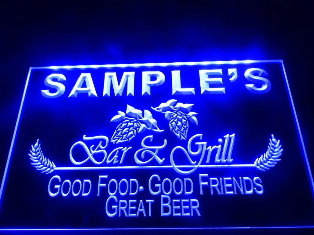 

DZ019- Bar & Grill Beer Wine LED Neon Light Sign