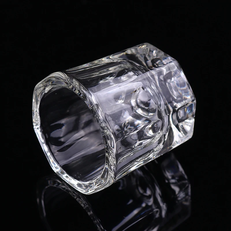 1PC Crystal Glass Acrylic Acrylic Powder Liquid Nail Cup Dappen Dish Lid Bowl Cup Holder Equipment  Nail Tools 4