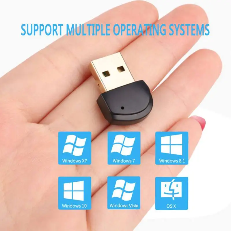 

Dongle Wireless Audio Adapter Transmitter Wireless USB Dongle Mini Drive Free USB Bluetooth 4.2 USB Bluetooth Adapter