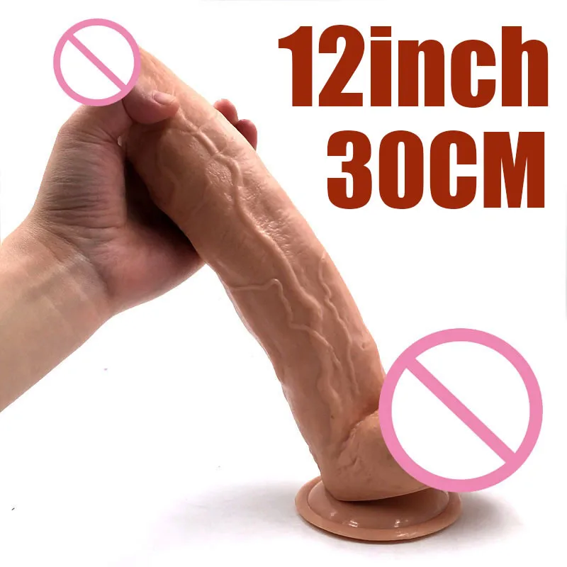 Sex-Products-12inch-30cm-Huge-Dildos-with-Strong-Suction-Cup-Realistic-Big-Dildo-Penis-Female-Masturbator (6)