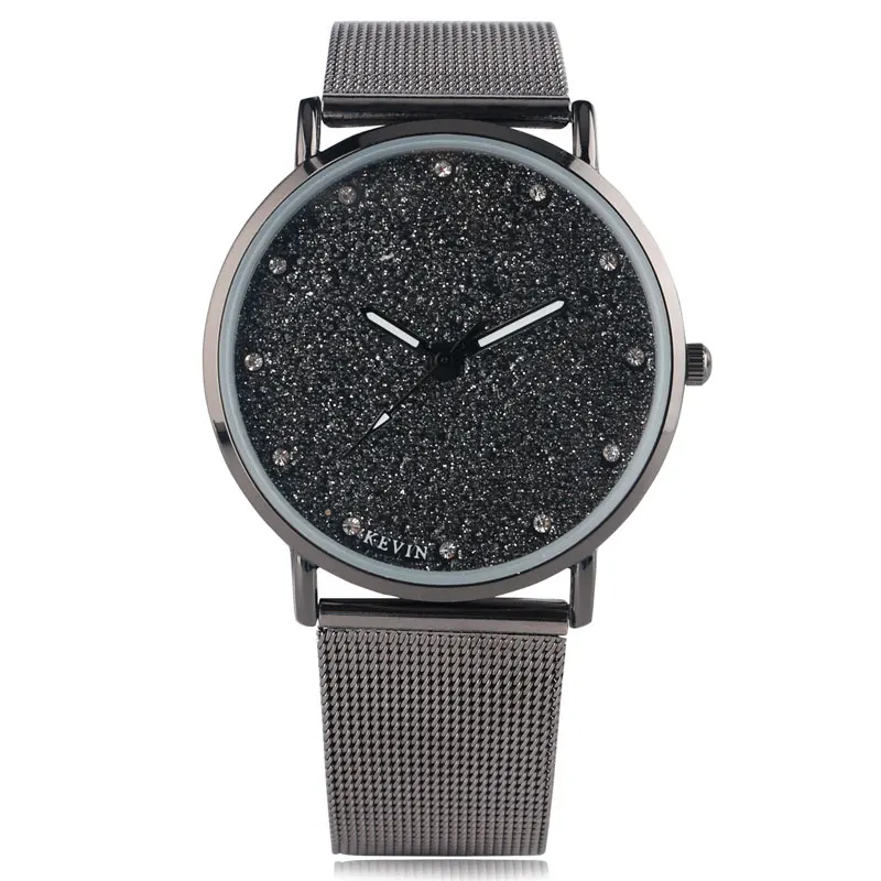 

KEVIN Sport Men Round Dial Mesh Band Watch Cool Business Women Minimalist Quartz Fashion Wristwatch Brief Relogio Masculino Gift