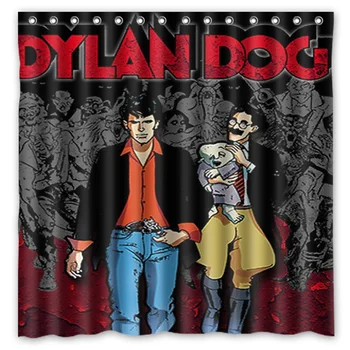 

180x180cm Waterproof Fabric Dylan Dog Mildew Proof Shower Curtain Bathroom Curtains Free Shipping