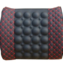 Автомобильная подушка для поддержки поясницы анти-высокая температура 12 В Электрический массажный Поясничный Подушка автомобильное сиденье спинка Расслабляющая Талия Подушка для отдыха