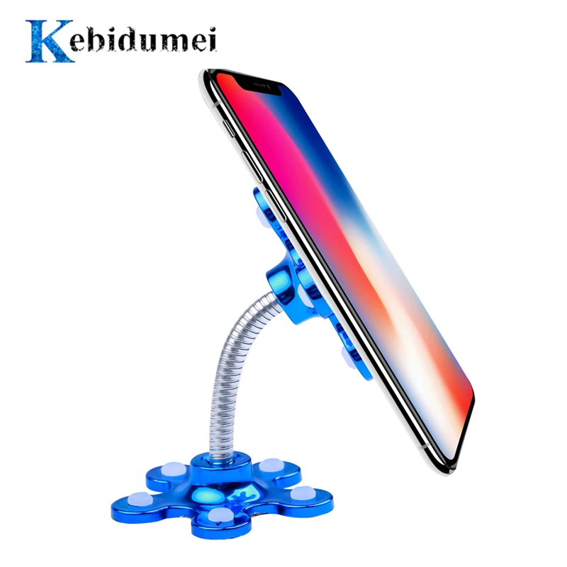 

Sucker Stand for Cell Phone 360 degree Rotatable Flower Magic Suction Cup Mobile Phone Holder Car Bracket Mount Compatible