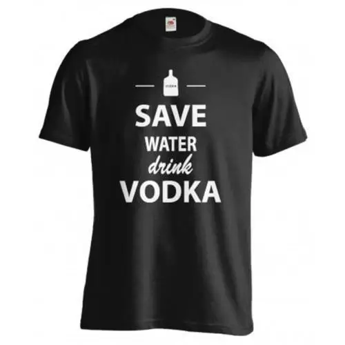 MAGLIA Материglietta футболка UOMO DIVERTENTE RISPARMIA ACQUA BEVI водки | Мужская одежда