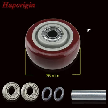 

3'' Double Bearing Medium-duty Radlamelle Furniture Universal Caster Durable PU Castors Sofa Casters Chair Fast Pulley