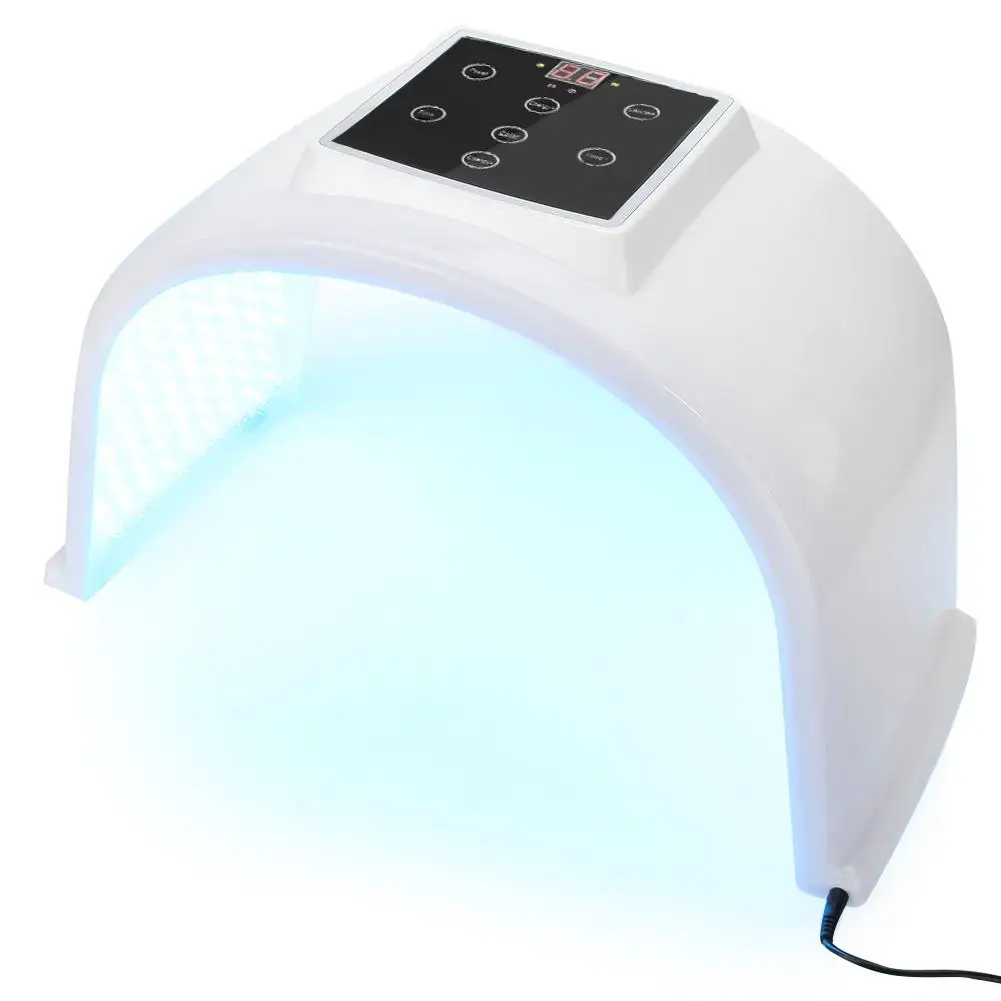 7 цветов светодиодный фотон для кожи лица светотерапия лампа для фотодинамической терапии уход за кожей лица регенерация машина ЕС США Plug 2