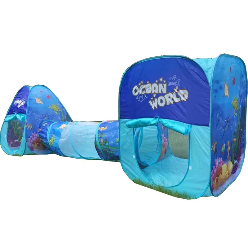 

New 3Pieces/Lot Outdoor Toys Child Tent Kids Ocean Camp Game Baby Summer Play Tent Toy For Child House Indoor Gift Toy Tents