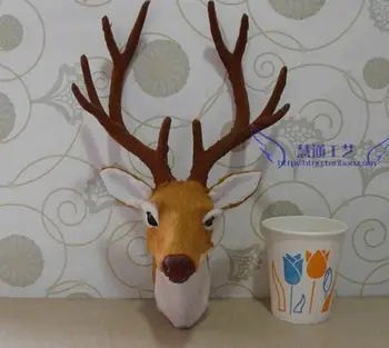 

New Year gift processing custom-made pure hand deer head animal head pendant simulation deer head quality and low price