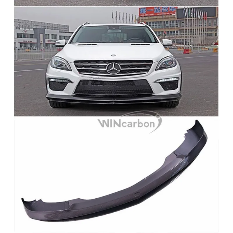 Передний спойлер из настоящего углеродного волокна для Benz W166 ML63 2015UP | Автомобили