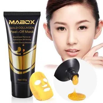 

1pc 60g Golden Exfoliating To Blackhead Skin Firming Wrinkle Moisturizing Mask Improve Rough Skin Acne Shills Care