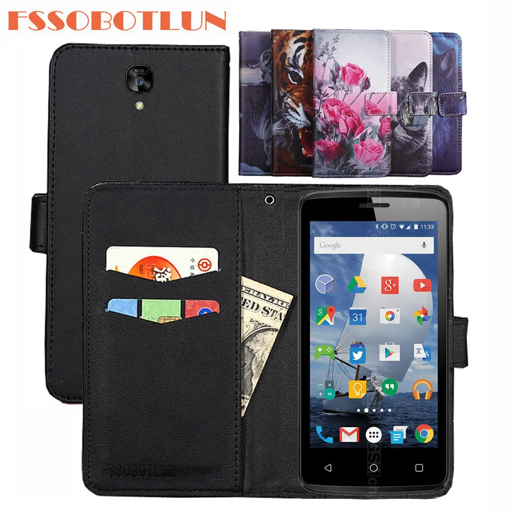 

FSSOBOTLUN 9 Colors For MaxCom Smart MS453 Case PU Leather Retro Flip Cover Shell Magnetic Fashion Wallet Cases Kickstand Strap