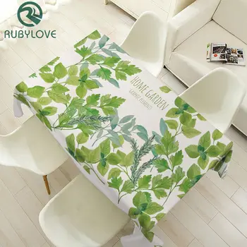 

Country Style Cotton Linen Table Cloth Plant Print Multifunctional Rectangle Table Cover Tablecloth Home Kitchen Home Decor