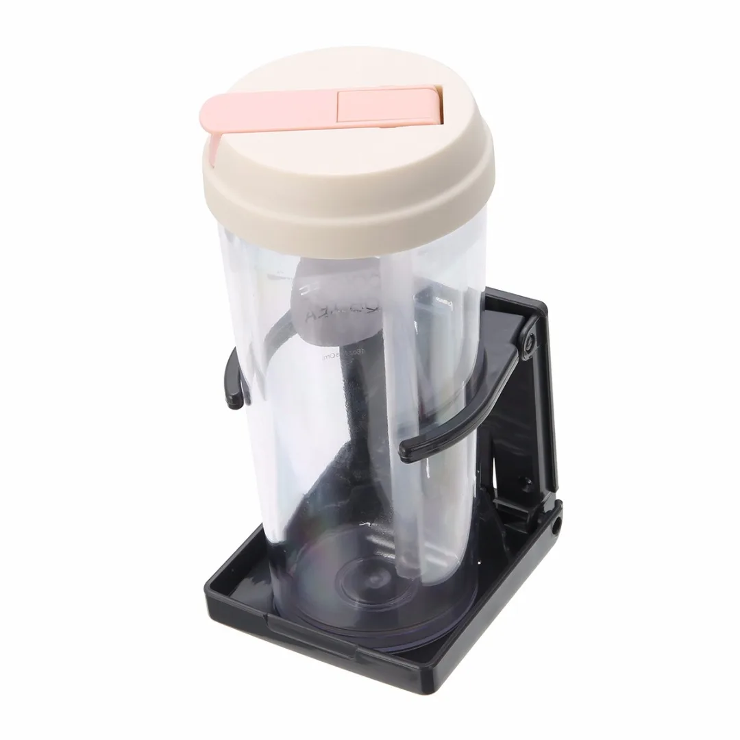 MAYITR Adjustable Folding Cup Holder Coffee Drink Bottle Stand Mount Universal for Car Boat RV Drinks Holder Black