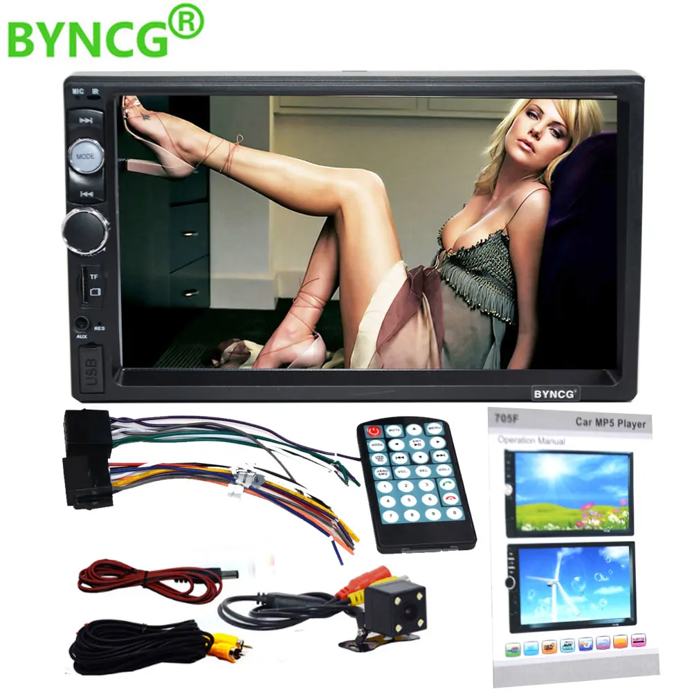 Автомагнитола BYNCG 2 Din 7 &quotHD плеер MP5 сенсорный экран цифровой дисплей Bluetooth