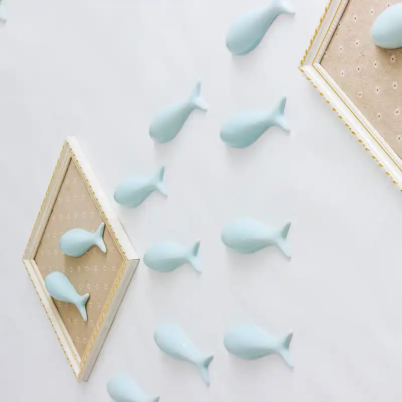Ceramic Fish Wall Hanging Decoration Modern Wall Decoration Solid