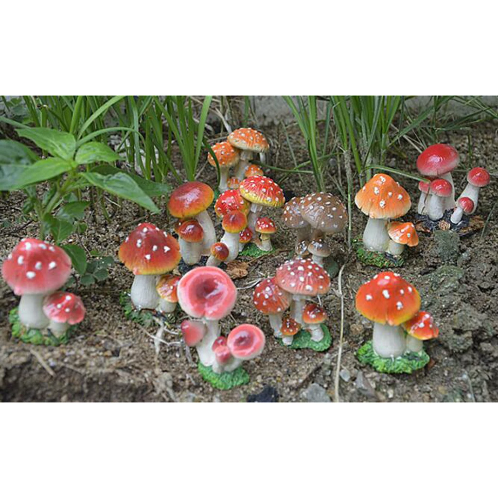 Fairy Garden Decor Mushroom Statue Fairy Miniature Figurines Resin Craft for Home Decor Garden Ornament Microlandschaft Supplies Fairy Garden Decor Mushroom Statue Fairy Miniature Figurines Resin Craft for Home Decor Garden Ornament Microlandschaft Supplies