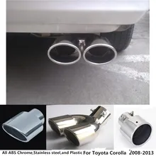 for Toyota Corolla Altis 2008 2009 2010 2011 2012 2013 car muffler end pipe dedicate stainless steel exhaust tip tail 1pcs
