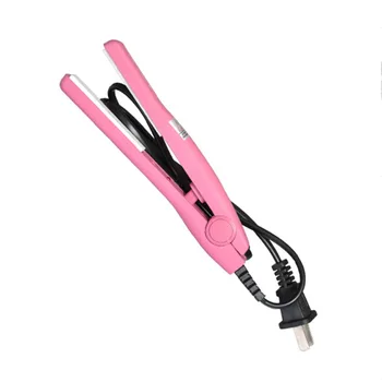 

Professional Mini Hair straightener Iron Pink Ceramic Portable Electronic Hairs Straightening Styling Tools Hair