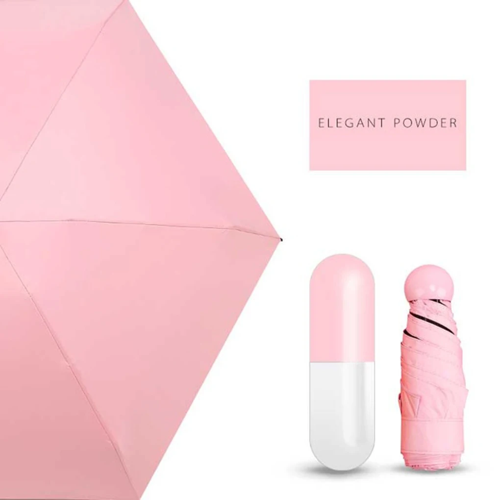 

1Pcs New Capsule Mini Pocket Umbrella Windproof Folding Umbrellas Women Girls Men UV Sunshade Rain Umbrella