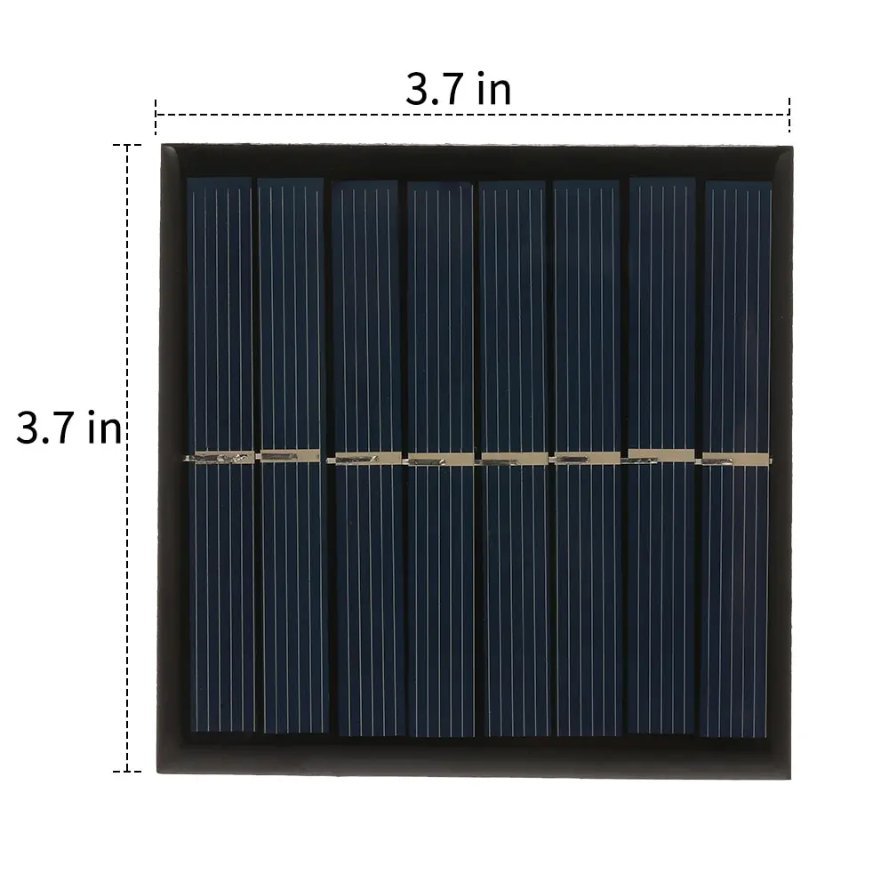 Умная солнечная батарея Carger 1 Вт/4 в солнечное зарядное устройство для 2*1,2 в AAA перезаряжаемая батарея поликристаллические фотоэлекстрические солнечные панели 90*90 мм