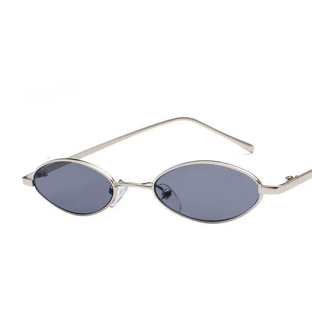 ZXRCYYL Солнцезащитные очки женские роскошные брендовые дизайнерские винтажные новые ретро цветные маленькие эллипсовые солнцезащитные очки модные дизайнерские унисекс - Цвет линз: C4