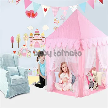 Portable Children Kids Play Tents Outdoor Garden Folding Toy Tent Pop Up Kids Girl Princess Castle Outdoor House Kids Tent