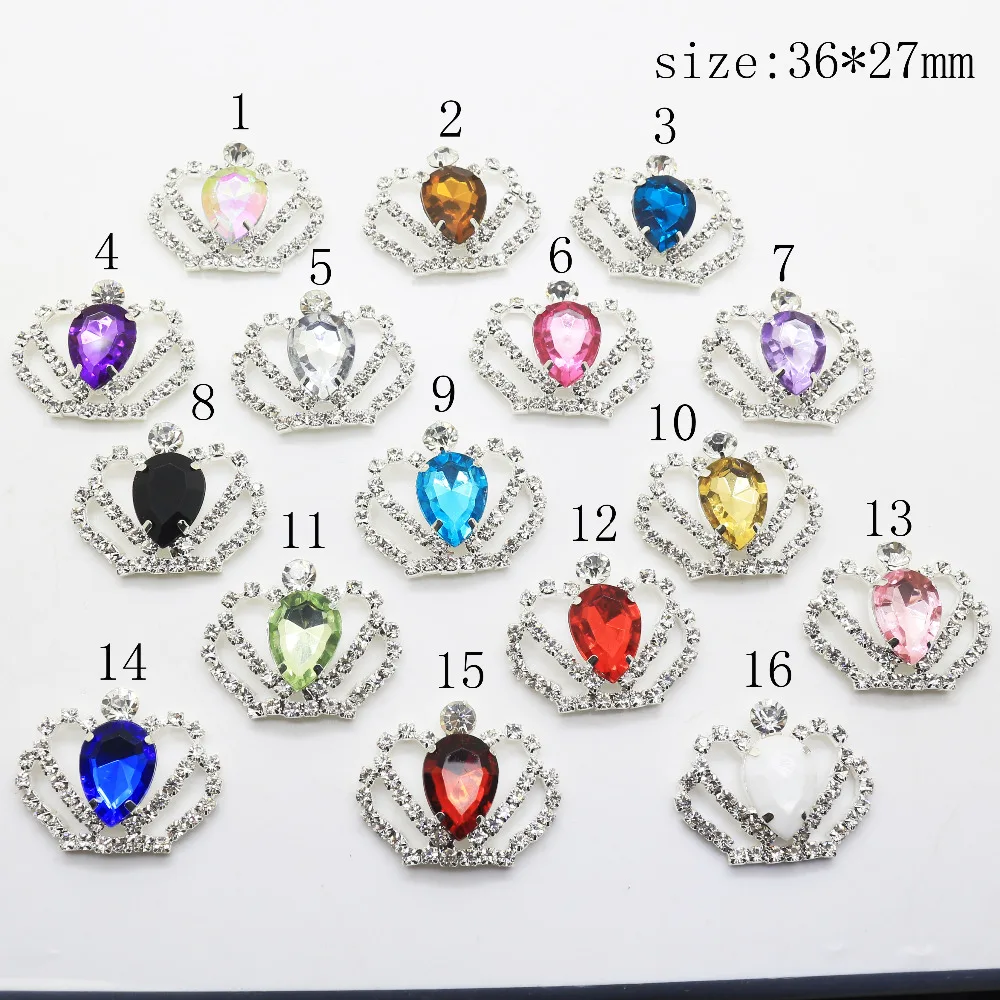 

10 pcs/lot 36*27mm rhinestone diamond Ms Crown for wedding and sewing decoration ,Crown Wedding Accessories Bridal Hair Jewelry.