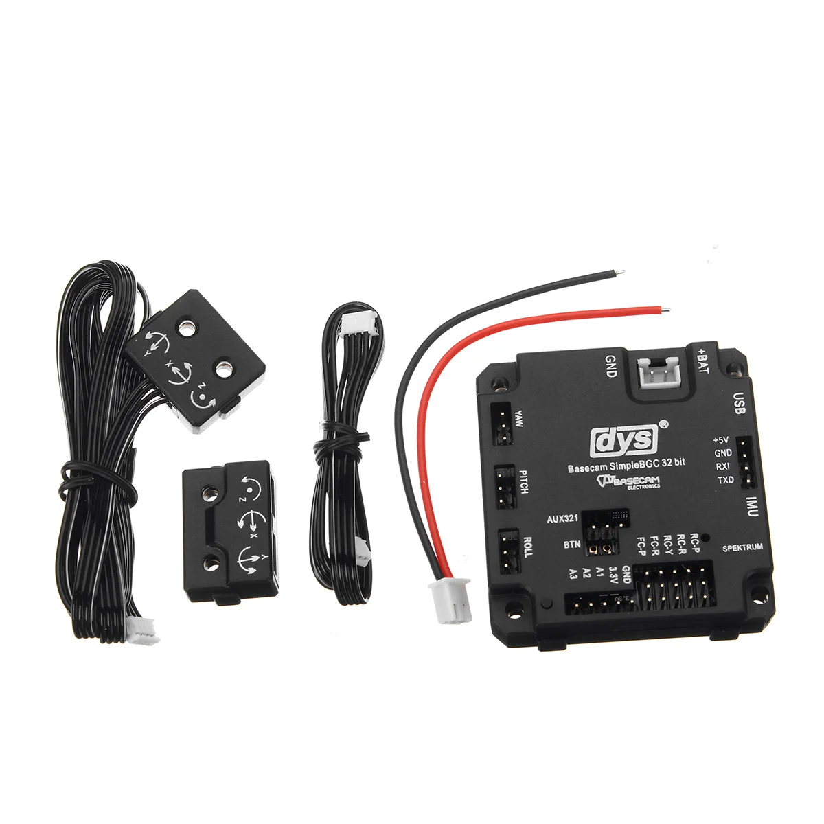 

for the PC Connection 32Bit BaseCam BGC V3.0 Brushless Gimbal Controller With Protection Case 52x55mm 3-axes Stabilization