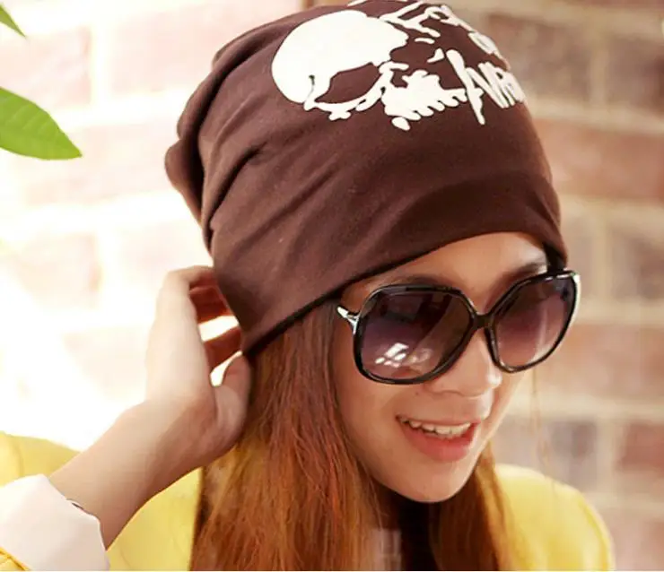 2016 new arrival skullies and beanies women fashion designed brand hats for men knitted double